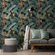 Ταπετσαρία Bermuda WP20162 Green-Orange-Black MindTheGap 52x300cm