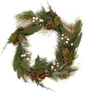 Χριστουγεννιάτικο Στεφάνι 372-99-265 40cm Green-Orange