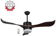 Ανεμιστήρας Οροφής PRCF-80437 Primo DC 56'' 140εκ. Με Τηλεχειριστήριο 1 Φως LED 3 Φτερά Μαύρο/Καφέ