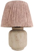 Φωτιστικό Επιτραπέζιο Βελούδο 687HMY2349 Φ20x40cm 1xE27 40W Grey Opviq