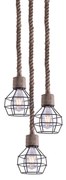 GRENADE-3 ROPE &amp; BLACK PENDANT Z3+ HOMELIGHTING 77-3683