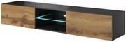 LIVO RTV-180W hanging TV-stand, color: antracite/votan oak DIOMMI V-PL-LIVO-RTV-180W-ANTRACYT/VOTAN