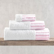 Πετσέτες Μπάνιου (Σετ 3τμχ) Rythmos Eloise 500gsm Λευκό ΣΥΣΚΕΥΑΣΙΑ ΚΟΥΤΙ