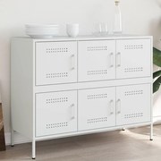 Ντουλάπι Λευκό 100,5x39x79 εκ. από Χάλυβα 843101