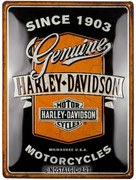 Μεταλλική πινακίδα Harley-Davidson - Genuine Motorcycles