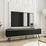 Έπιπλο Τηλεόρασης Oro P_ORO_BTV_Cz_MDF_ΒL 175x32x53cm Anthracite-Black