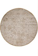 Χαλί Gossip 8504A White-Gold Βιοκαρπέτ 160X160 Round