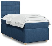 ΚΡΕΒΑΤΙ BOXSPRING ΜΕ ΣΤΡΩΜΑ ΜΠΛΕ 100 X 200 ΕΚ. ΥΦΑΣΜΑΤΙΝΟ 3291197