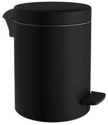 Κάδος Απορριμμάτων Μπάνιου (Φ23x32) Pam &amp; Co 8lt 500 Black Matte