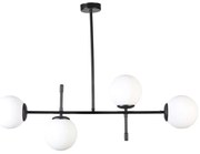 Φωτιστικό Οροφής - Ράγα Favori 941RTN1233 90x15x65cm 4xE27 40W Black-White Opviq