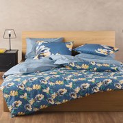 Παπλωματοθήκη Janus 01 (Σετ 3τμχ) Blue Kentia Υπέρδιπλo 225x245cm 100% Βαμβάκι