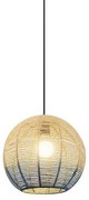ΦΩΤΙΣΤΙΚΟ ΚΡΕΜΑΣΤΟ ΜΟΝΟΦΩΤΟ Ε27 D500 RATTAN ΑΣΠΡΟ ΓΑΛΑΖΙΟ ARTE ILLUMINA KAI Eurolamp 144-33031