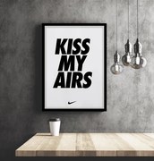 Ξύλινο Κάδρο Kiss My Airs 30X40cm SNK20