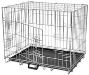 Κλουβί Σκύλου Πτυσσόμενο L Μεταλλικό