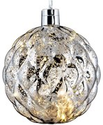 Χριστουγεννιάτικη Μπάλα Φωτιζόμενη 50187136-S 15cm Silver