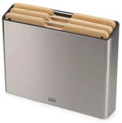 Επιφάνειες Κοπής Σε Βάση Folio (Σετ 4Τμχ) 60229 Natural-Inox Joseph Joseph Bamboo