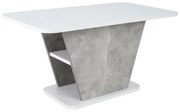 ŁAWA CALIPSO BIAŁY MAT / SZARY (EFEKT BETONU) 90X50 DIOMMI-80-3551