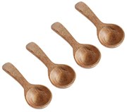 Σετ Κουταλιών S/4 Φυσικό Ξύλο Τικ 6 cm MUUBS