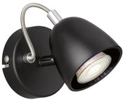 Σποτ Φωτιστικό Τοίχου Μαύρο Gemma 830026 Fischer Honsel-830026-Μαύρο 830026