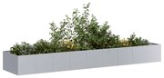 Ζαρντινιέρα 360x80x40 εκ. από Γαλβανισμένο Ατσάλι - Ασήμι
