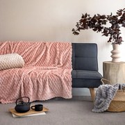Κουβέρτα Aster Fleece Rose Palamaiki Ημίδιπλο 160x220cm Jacquard