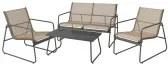 BOX37211 THE NETHERLANDS ΈΠΙΠΛΑ ΚΉΠΟΥ &amp; ΒΕΡΆΝΤΑΣ GARDEN FURNITURE 4PCS ANTHRACITE Y06000590 13/59/144,5 NEOPORTAL-8720573465793