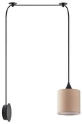 SE21-BL-B10-BL1W-SH3 ADEPT PENDANT Brown Fabric Wall Lamp+