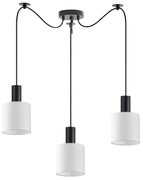 Φωτιστικό Οροφής Τρίφωτο Homelighting 77-8507 Black/White