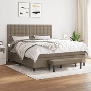 ΚΡΕΒΑΤΙ BOXSPRING ΜΕ ΣΤΡΩΜΑ TAUPE 180X200 ΕΚ. ΥΦΑΣΜΑΤΙΝΟ 3136937