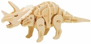 ROBOTIME MINI TRICERATOPS D430  Ξύλινο Μηχανικό Puzzle με Αισθητήρα Ήχου