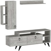 Σύνθεση Τηλεόρασης Clara 505CRL1924 175,2x35x58,6cm Grey