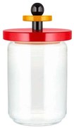 Βάζο Αποθήκευσης ES16/100 R 1000ml Red-Multi Alessi Ξύλο,Γυαλί