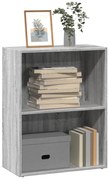 vidaXL Βιβλιοθήκη Γκρι Sonoma 60x30x77 εκ. από Επεξεργ. Ξύλο