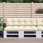 Μαξιλάρια Παλέτας 2 τεμ. Κρεμ Υφασμάτινα