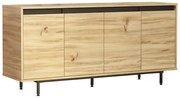 Μπουφές Jethro pakoworld sonoma-wenge 160x44.5x75.5εκ