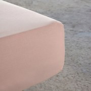 Σεντόνι Με Λάστιχο Unicolors Light Pink Nima Ημίδιπλο 100% Βαμβάκι