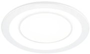 Σποτ Χωνευτό Στρογγυλό Λευκό Ματ 14xH3cm Led 10w 3000K 1040lm Trio Lighting Core 652610131
