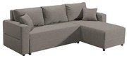Γωνιακός Καναπές Ravena Fylliana Καφέ 236x151x80 εκ. 236x151x80 εκ.