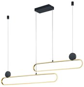 Φωτιστικό Οροφής Grant 342710208 139x12x150cm Dim Led 6500Lm 54W Brass-Black Trio Lighting