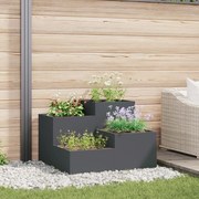 vidaXL Κήπος Γλάστρα 100x100x60 εκ Ανθρακί Χάλυβας