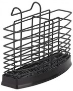 Στεγνωτήριο μαχαιροπήρουνων Rosberg R53003D, 20.7x9.5x15.2 cm, Μαύρο ματ