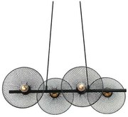 ΚΡΕΜΑΣΤΟ Φ/Σ 4ΧΕ27 ΜΑΥΡΟ ΜΕΤΑΛΛΙΚΟ 71Χ35ΧΗ119CM KOBE ACA HL45844P71B