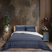 Σετ σεντόνια εμπριμέ "Earth dark" από 80% βαμβάκι 240x260εκ.