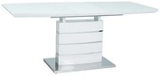 LEONARDO TABLE WHITE VARNISH / ΛΕΥΚΟ ΒΕΡΝΙΚΙ 140 (180) X80 DIOMMI LEONARDOBB140