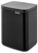 Κάδος Brabantia Bo Small 1006629, 7 L, Ομαλό και αθόρυβο άνοιγμα, Αντιολισθητική βάση, Μαύρο
