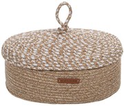 Καλάθι Αποθήκευσης 937ELT1148 25x34x15cm Beige-Natural Aberto Design 100% Βαμβάκι