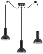 Φωτιστικό Οροφής Τρίφωτο Homelighting 77-8556 Black