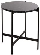 Τραπεζάκι Βοηθητικό HM9589.01 Φ50x55cm Marble Effect Black