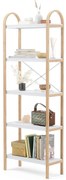 Ξύλινη ραφιέρα δαπέδου 170x26x61εκ Umbra Bellwood nat