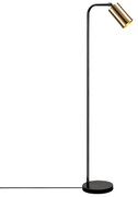 Megapap Φωτιστικό Δαπέδου Meli Μεταλλικό Μαύρο - Bronze Ø28x120εκ.
